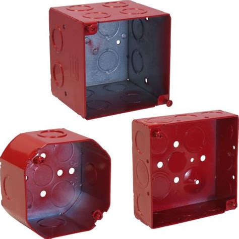 should fire alarm junction boxes be painted red|red fire alarm j box.